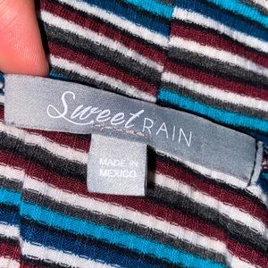 Cute Long Sleeve Striped Top! Size M, Sweet Rain
